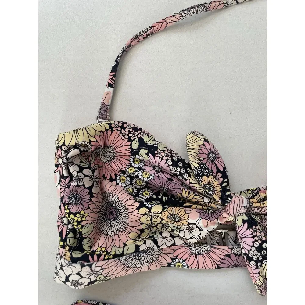 VYB Swim Bikini Swimsuit Retro Floral Boho Chic Cottagecore Femme